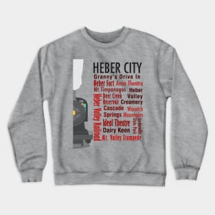 Sights of Heber City, Utah Crewneck Sweatshirt